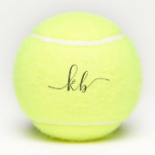 テニス50誕生日モノグラパーソナライズされたム テニスボール (裏面)