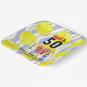 テニス50誕生日ワイルド50選手への愛 ペーパープレート (傾斜あり)