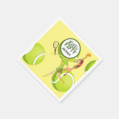 テニス50誕生日 スタンダードカクテルナプキン (角)