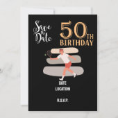 テニス50thと素晴らしい誕生日パーティー 招待状 (正面)