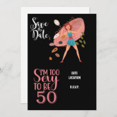 テニス50thと素晴らしい誕生日パーティー 招待状 (正面/裏面)