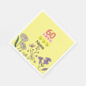 テニス60誕生日の選手のためのテニスボール スタンダードランチョンナプキン (角)