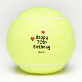 テニス70誕生日 テニスボール