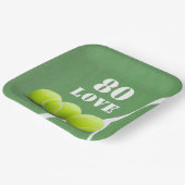 テニス80誕生日選手への愛 ペーパープレート (傾斜あり)