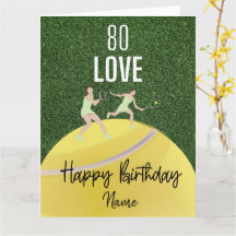 テニス80誕生日選手オン・グリーン