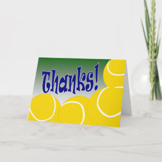 テニス – ありがとう！ サンキューカード