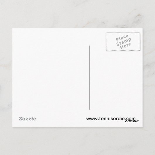 テニス♥はがき ポストカード (裏面)