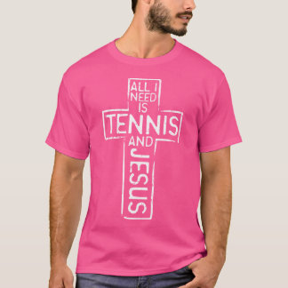 テニス・イエス・クロス・クリスチャン選手メンズ・ウォムが必要 Tシャツ