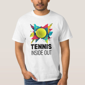 テニス・インサイド・アウト抽象Tシャツ Tシャツ