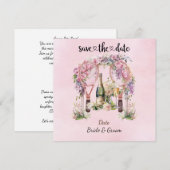 テニス ウェディングパーティー 招待状 保存日付 (正面/裏面)