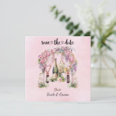 テニス ウェディングパーティー 招待状 保存日付 (スタンド正面)