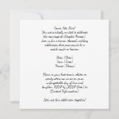 テニス ウェディングパーティー  招待状 保存日 (裏面)