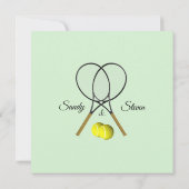 テニス ウェディング テーマ 招待状 (裏面)