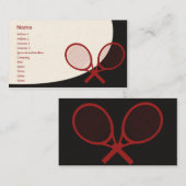 テニス-クラシック 名刺 (正面/裏面)