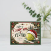 テニス クリスマス サンタ帽子ボール (スタンド正面)
