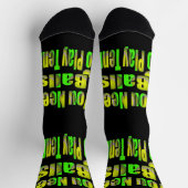 テニス、クルー遊ソックスにボールおもしろいが必要 ソックス (上部)