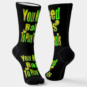 テニス、クルー遊ソックスにボールおもしろいが必要 ソックス