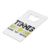 テニス – ゲームセットマッチ クレジットカード栓抜き (裏面アングル)