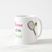 テニス – コートの女王 コーヒーマグカップ (正面右)