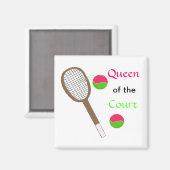 テニス – コートの女王 マグネット (正面/裏面)