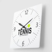 テニス スクエア壁時計 (傾斜)