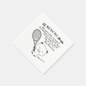 テニス スタンダードカクテルナプキン (角)