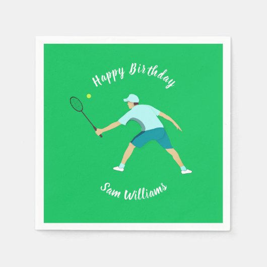 テニス スタンダードカクテルナプキン (正面)