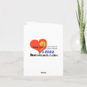 テニス スノーマン クリスマス カード (裏面)