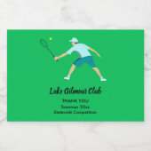 テニス スパークリングワインラベル (シングルラベル)