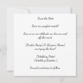 テニス セーブザデート プレイヤー ウェディング ウォーターカラー (裏面)