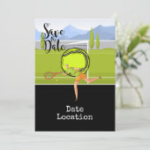 テニス セーブ・ザ・デート 招待状 (スタンド正面)