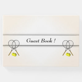 テニス デザイン 個人用 テキスト 背 Guest Book ゲストブック