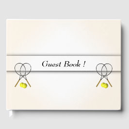 テニス デザイン 個人用 テキスト 背 Guest Book ゲストブック