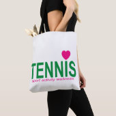 テニス トートバッグ (クローズアップ)