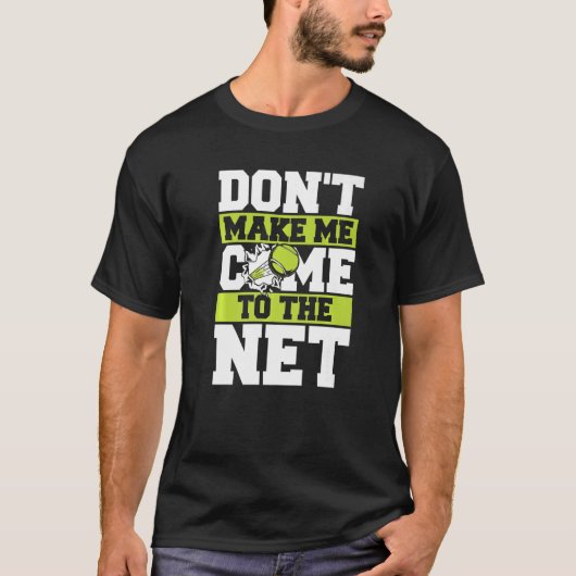 テニス ネットに来ないでね Tシャツ (正面)