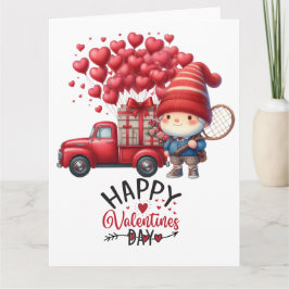 テニス バレンタインデー あなたへ 愛を込めて カード