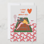 テニス バレンタインデー LOVE プレーヤー レッド シーズンカード (正面)