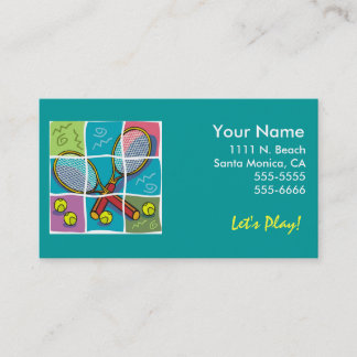 テニス"ビジネス"カード コーリングカード