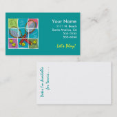 テニス"ビジネス"カード コーリングカード (正面/裏面)