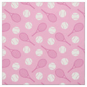テニス:ピンクと白-カスタマイズ可能 ファブリック (見本)