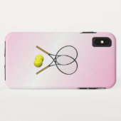 テニス ピンク スポーツ Case-Mate iPhoneケース (裏面(横))