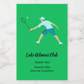 テニス フードラベル (シングルラベル)