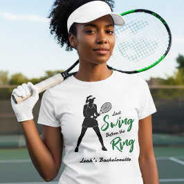 テニス ブライズ ラストスウィングビフォアザリング Tシャツ
