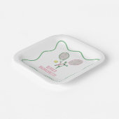 テニス プレッピー バチェロレッテ 紙皿 (傾斜あり)