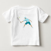 テニス ベビーTシャツ (裏面)