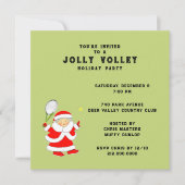 テニス ホリデーパーティー 招待状 (正面)