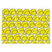 テニス・ボールのギフトバッグ ラージペーパーバッグ (裏面)