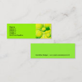 テニス・ボールのプロフィールカード スキニー名刺 (正面/裏面)