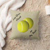 テニス・ボールのMojoのおもしろいな装飾用クッション クッション (ブランケット)