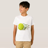テニス・ボールは芸術的な全米オープンWimbletonを炎にあてます Tシャツ (正面フル)